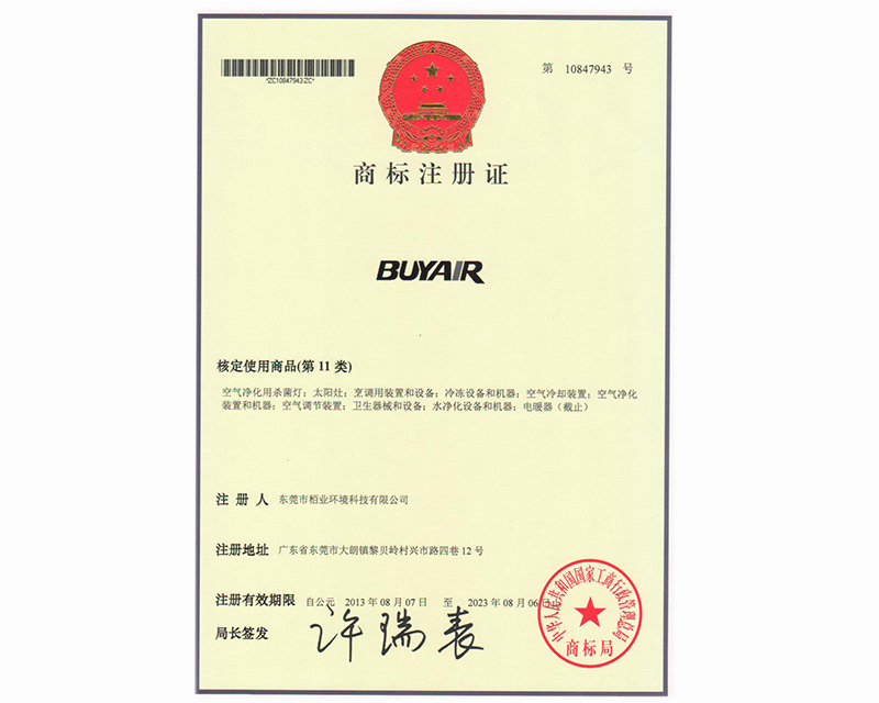 商標(biāo)注冊(cè)證